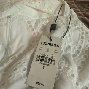 Express White High Waist Women’s Shorts